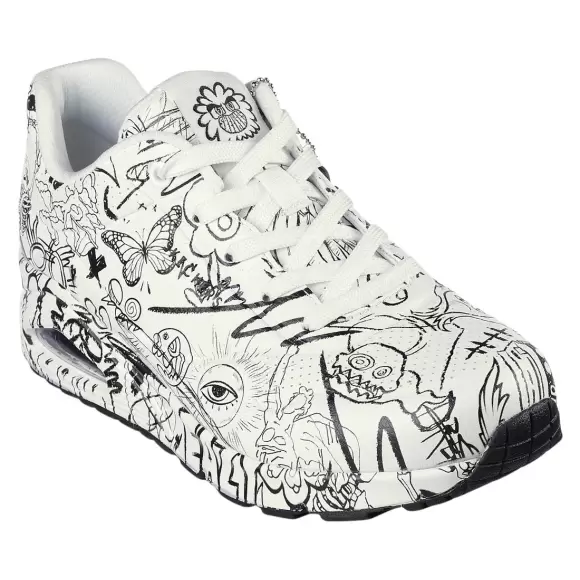 Dame Sneakers - SKECHERS - Skechers UNO PROCESS SKETCH 177972 WBK