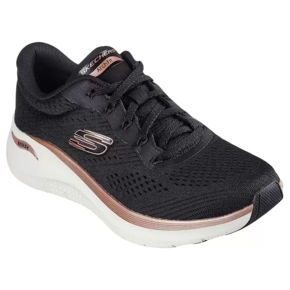 Dame Sneakers - SKECHERS - Skechers ARCH FIT 2.0-GLOW THE DISTANC 150067 BKRG